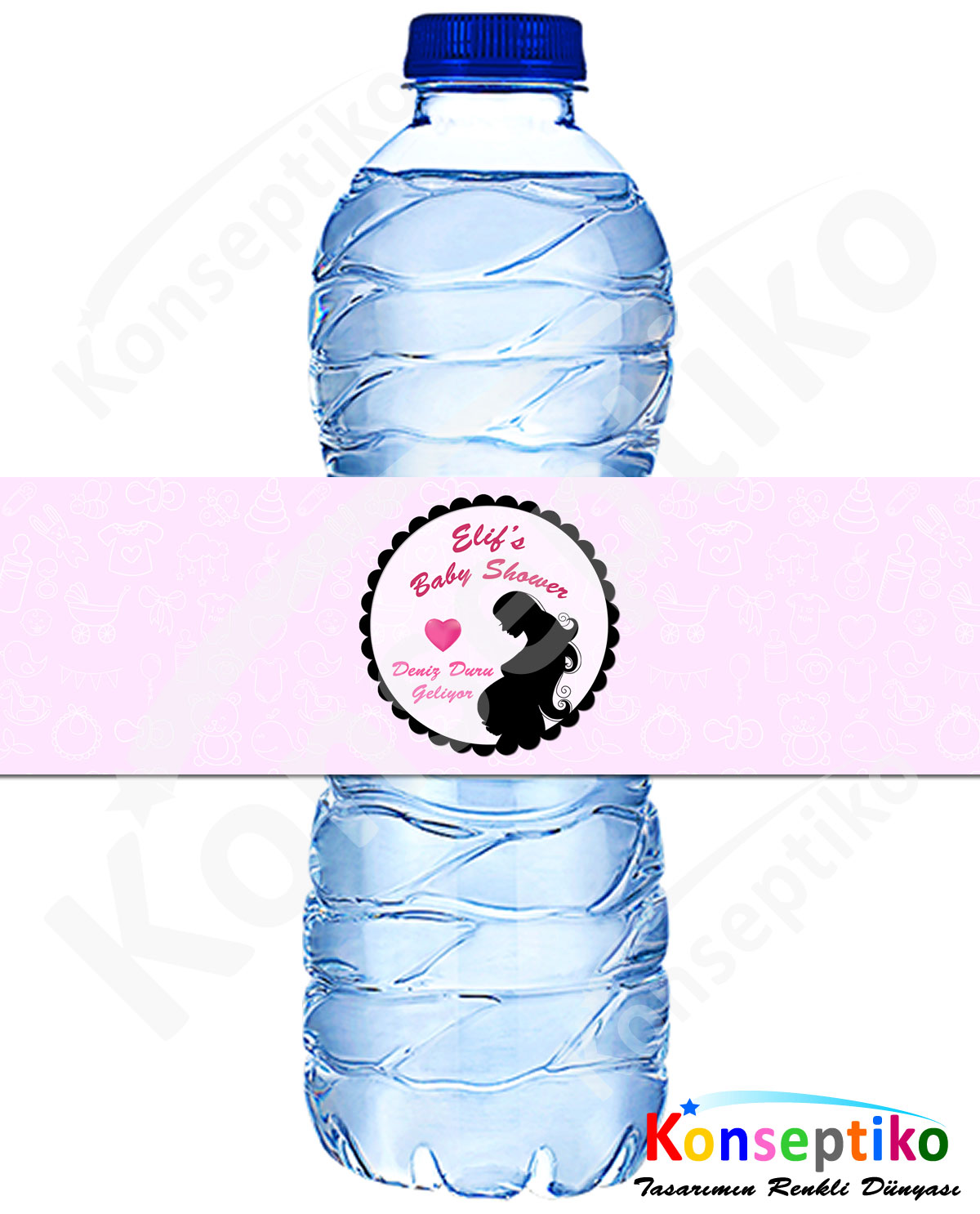 Baby Shower - Su Sargı Etiketi