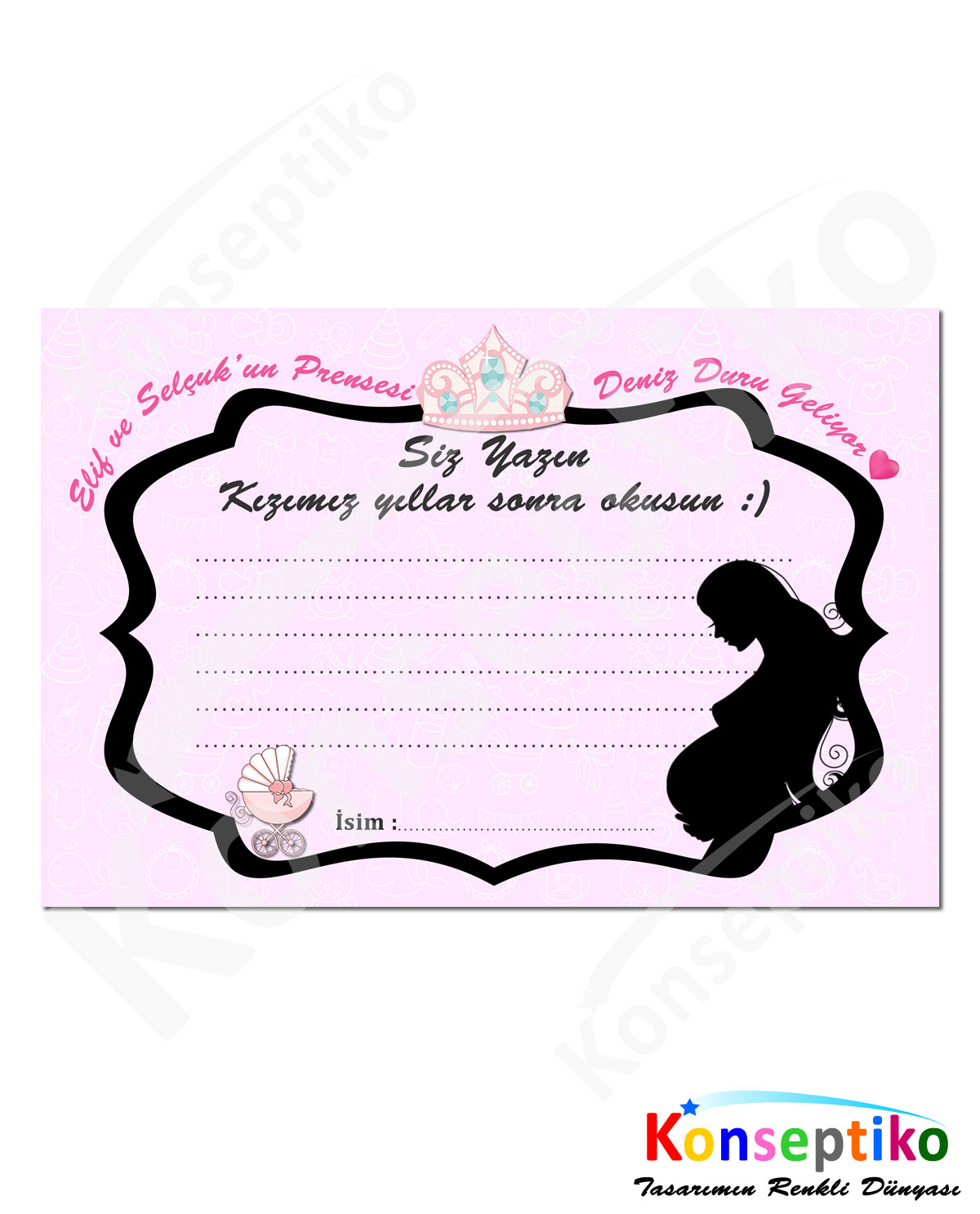 Baby Shower - Anı Kartı