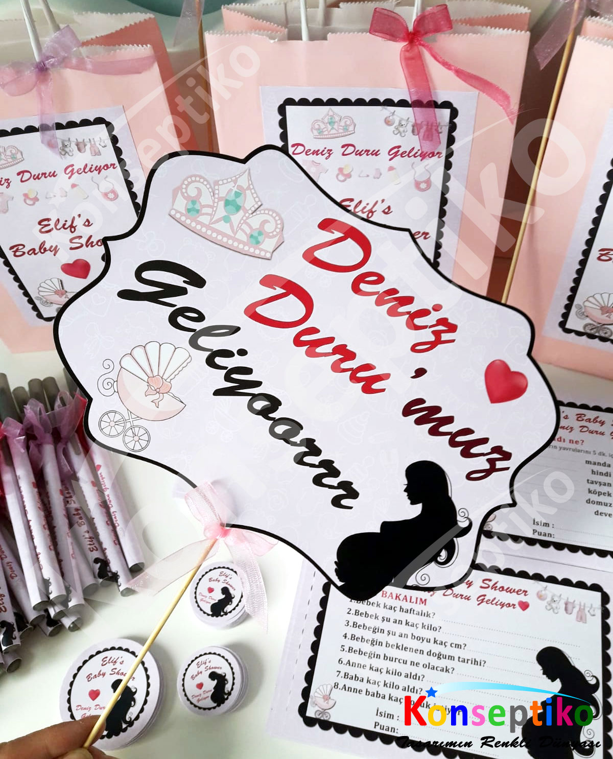 Baby Shower - Konuşma Balonları