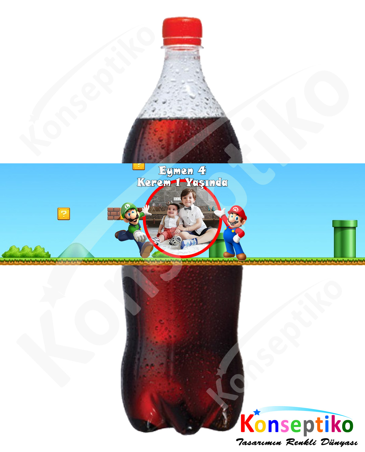 Mario & Luigi - İçecek Etiketi