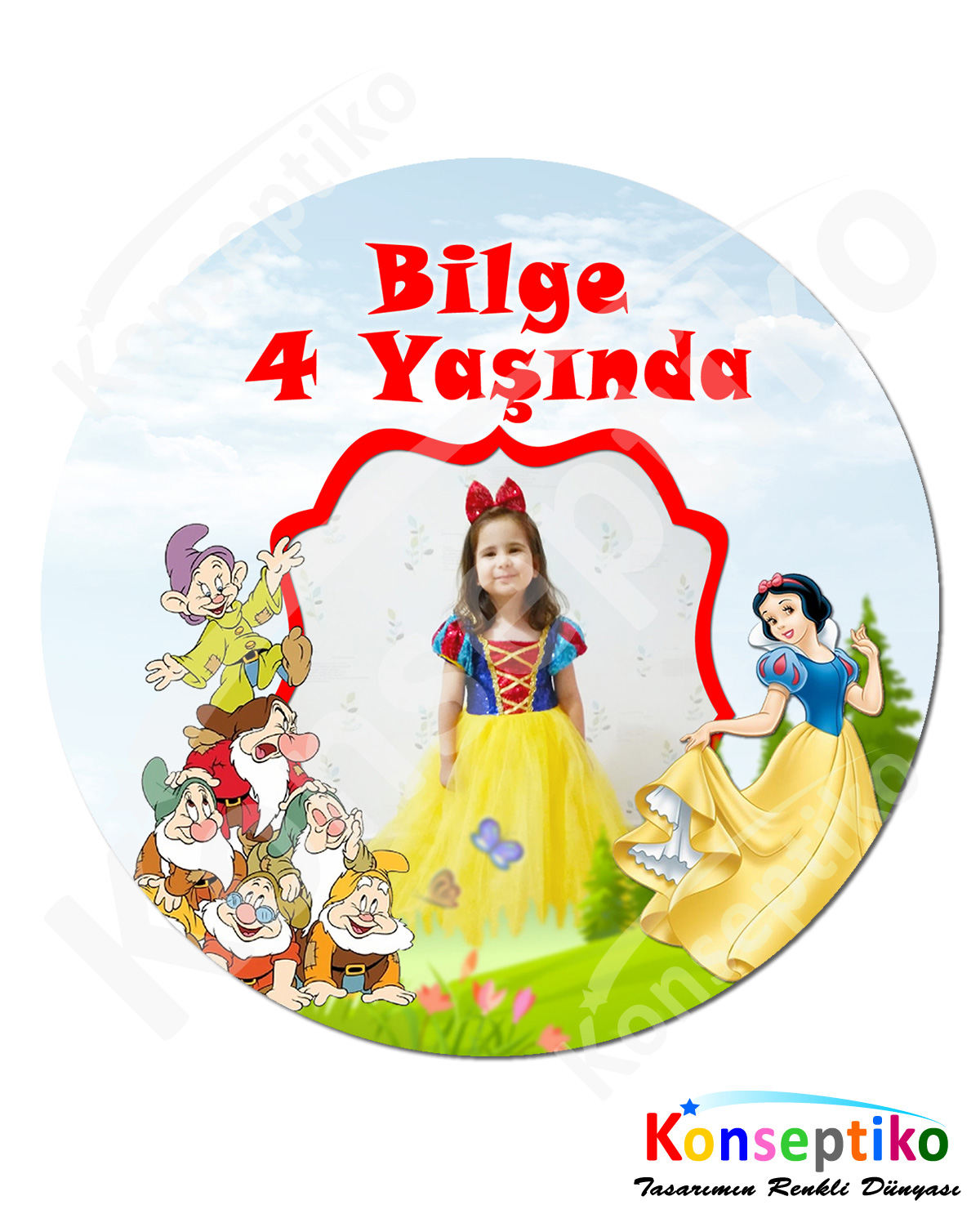 Pamuk Prenses - Yuvarlak Etiket 40'lı
