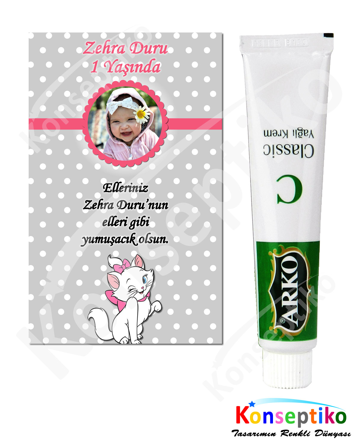 Kedi Marie - Krem Etiketi