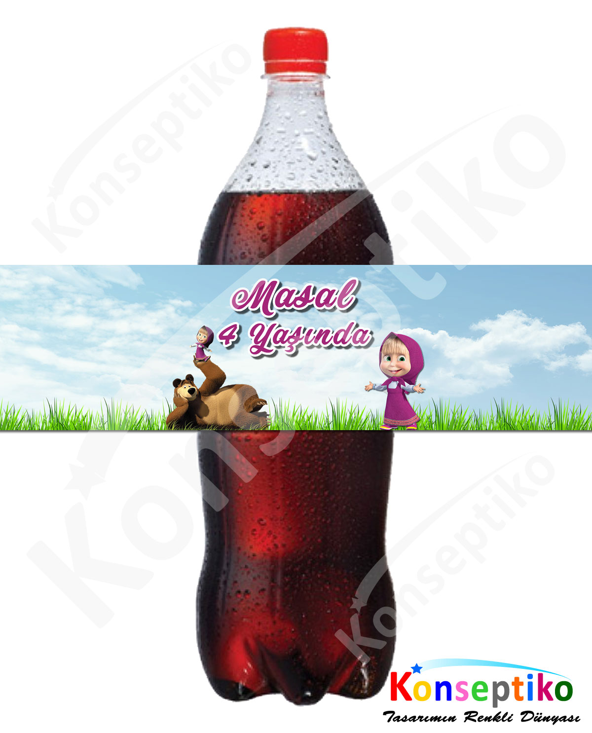 Maşa ve Koca Ayı - İçecek Etiketi