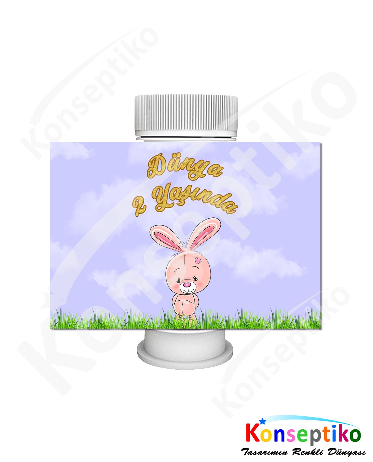 Tavşan - Baloncuk Etiketi