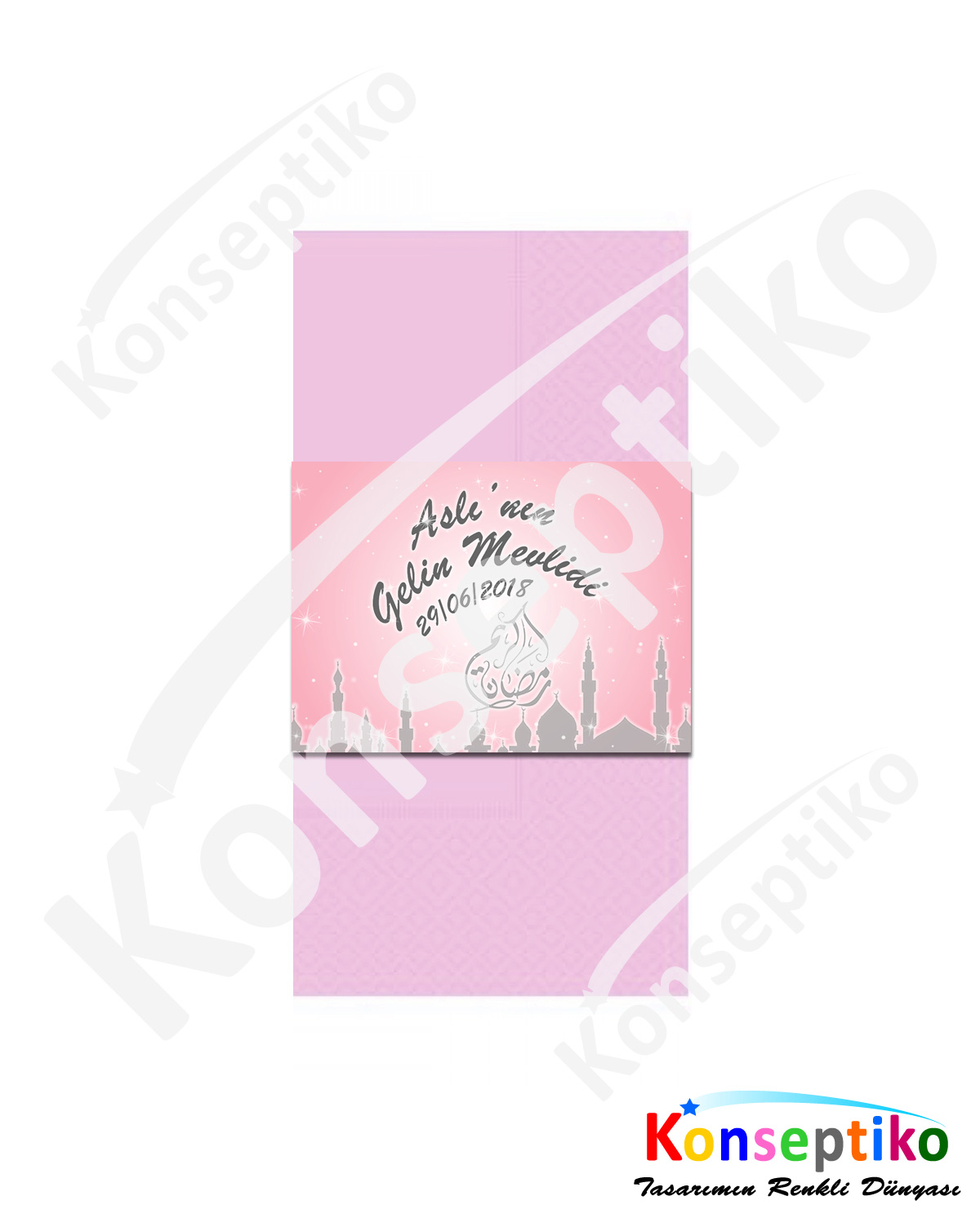 Camili Gelin Mevlidi - Peçete Sargısı2