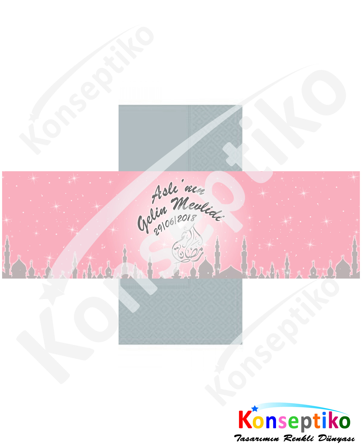 Camili Gelin Mevlidi - Peçete Sargısı3