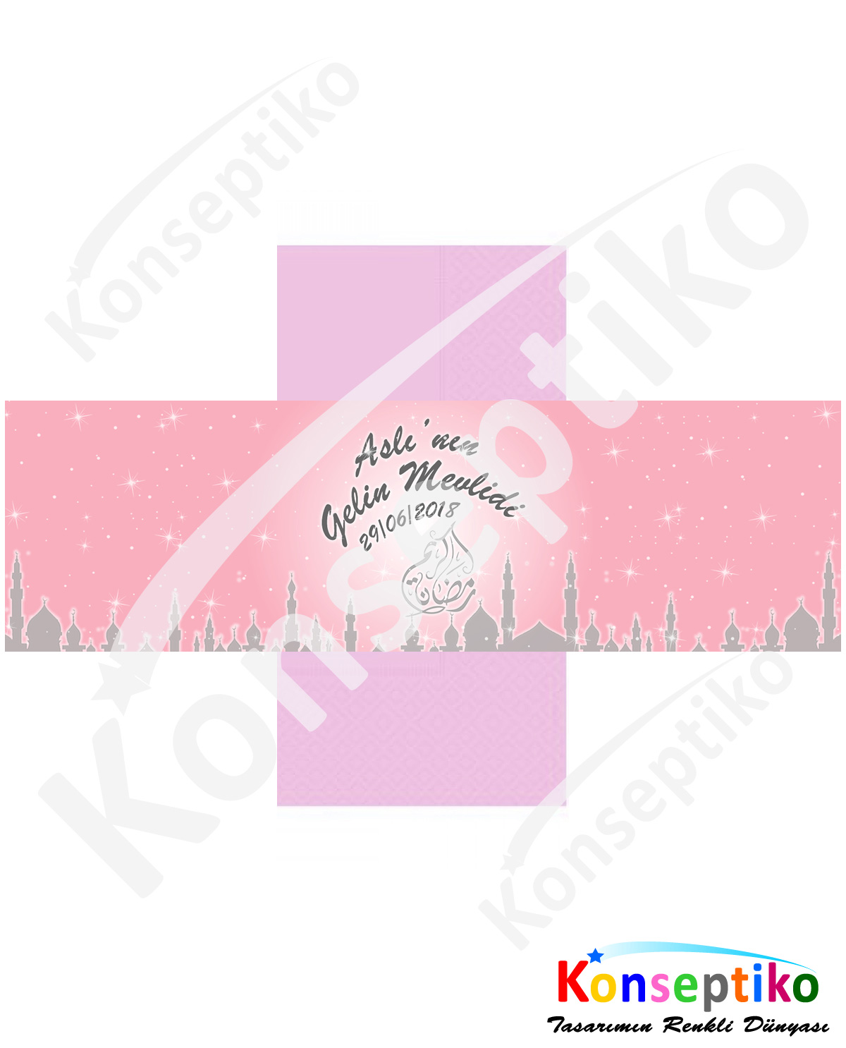 Camili Gelin Mevlidi - Peçete Sargısı4