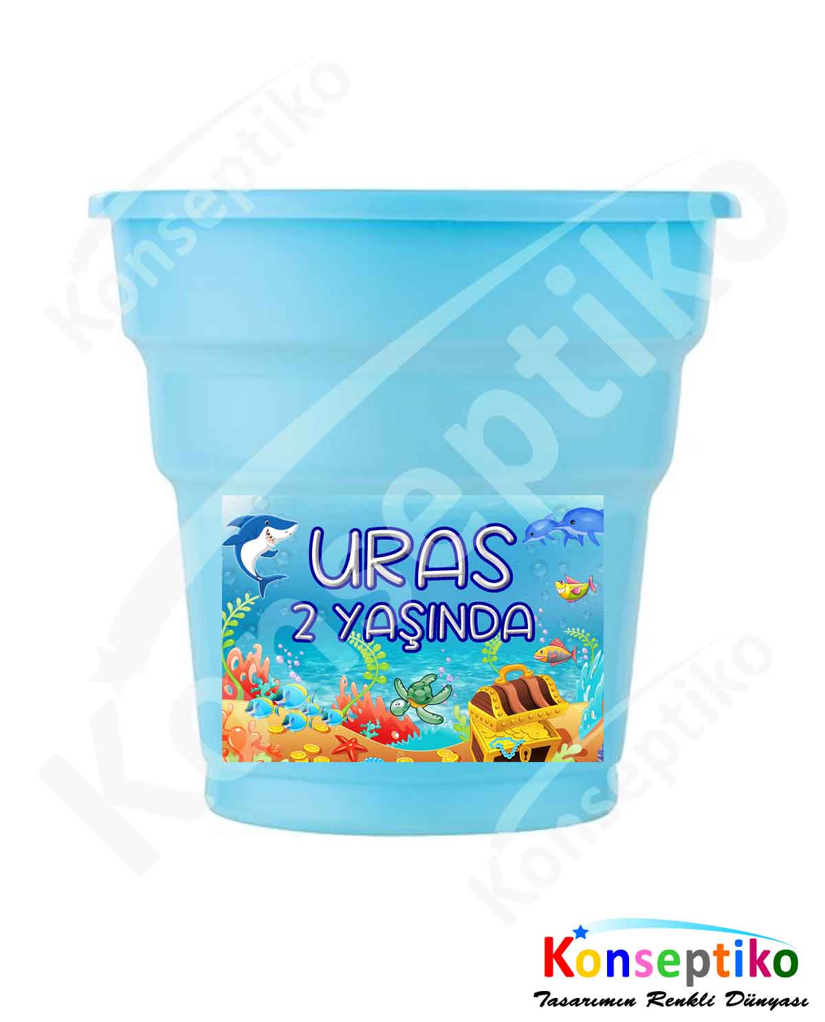 Balıklar - Bardak Etiketi 20'li