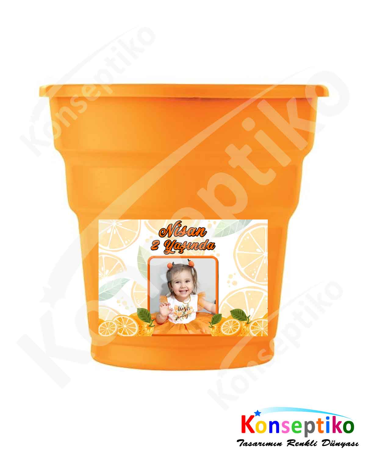 Portakal - Bardak Etiketi 20'li