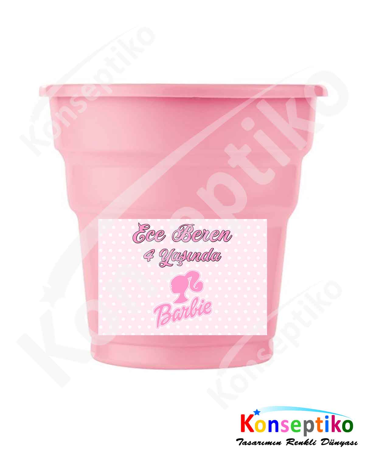 Barbie - Bardak Etiketi 20'li