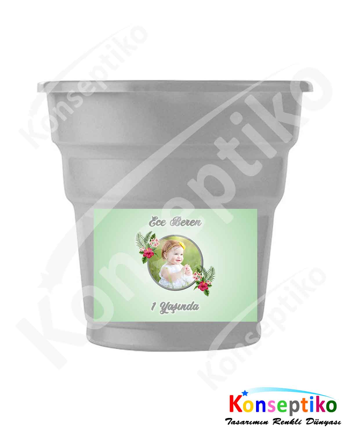 Amber Çiçeği - Bardak Etiketi 20'li