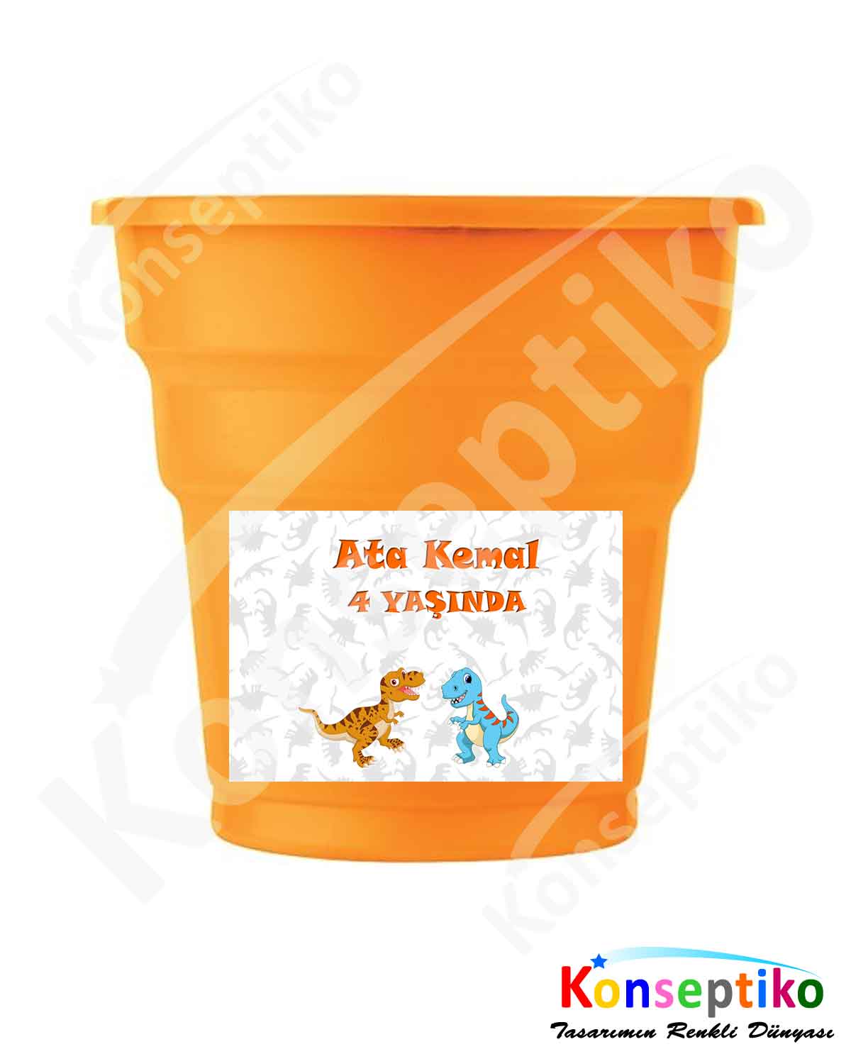 Dinozor - Bardak Etiketi 20'li