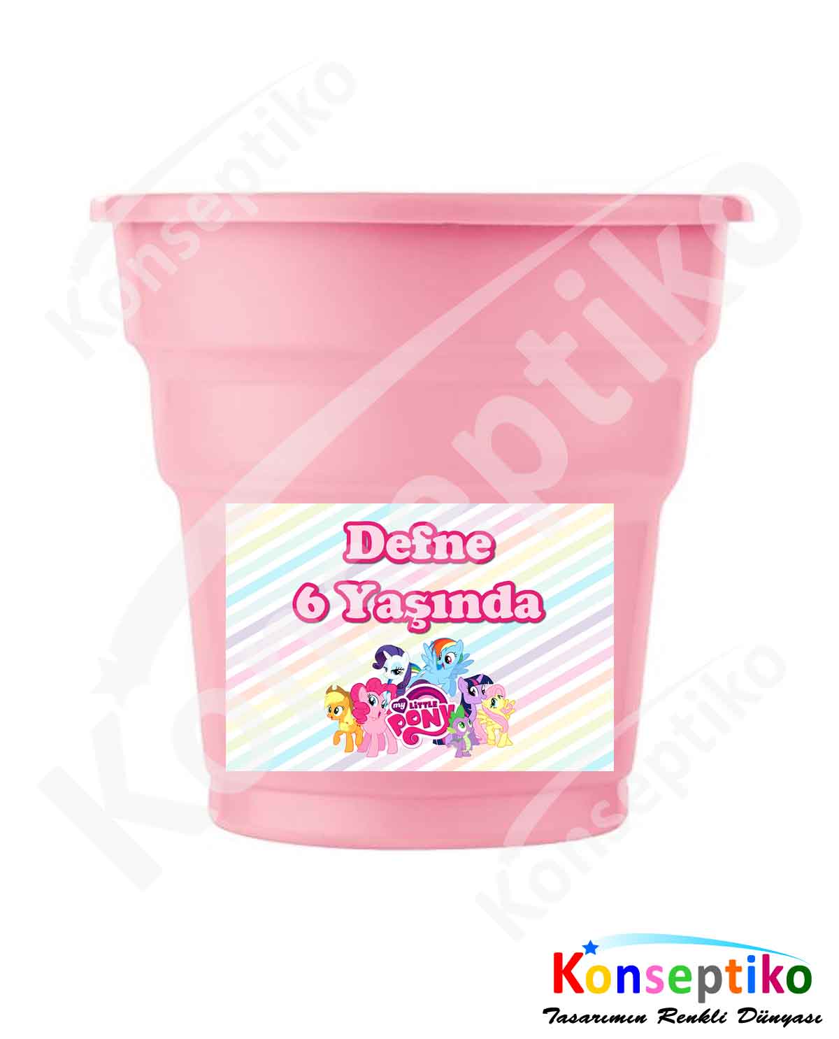 Little Pony - Bardak Etiketi 20'li