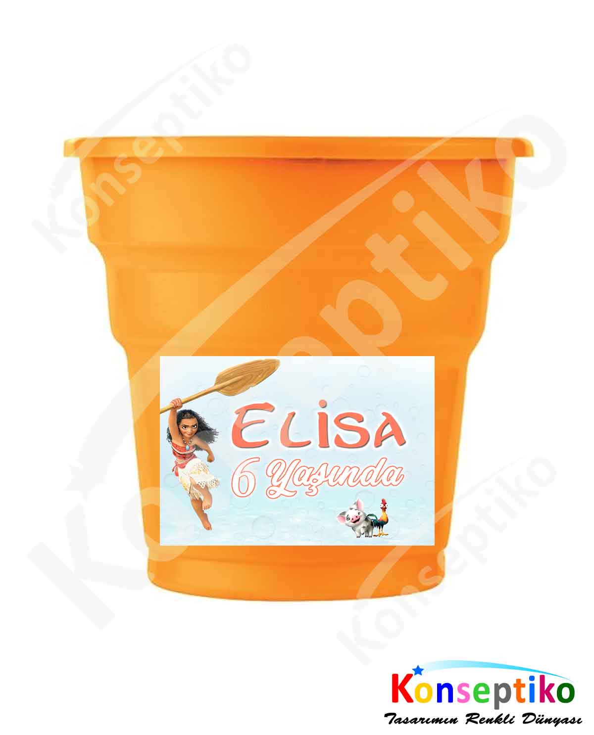 Moana - Bardak Etiketi 20'li