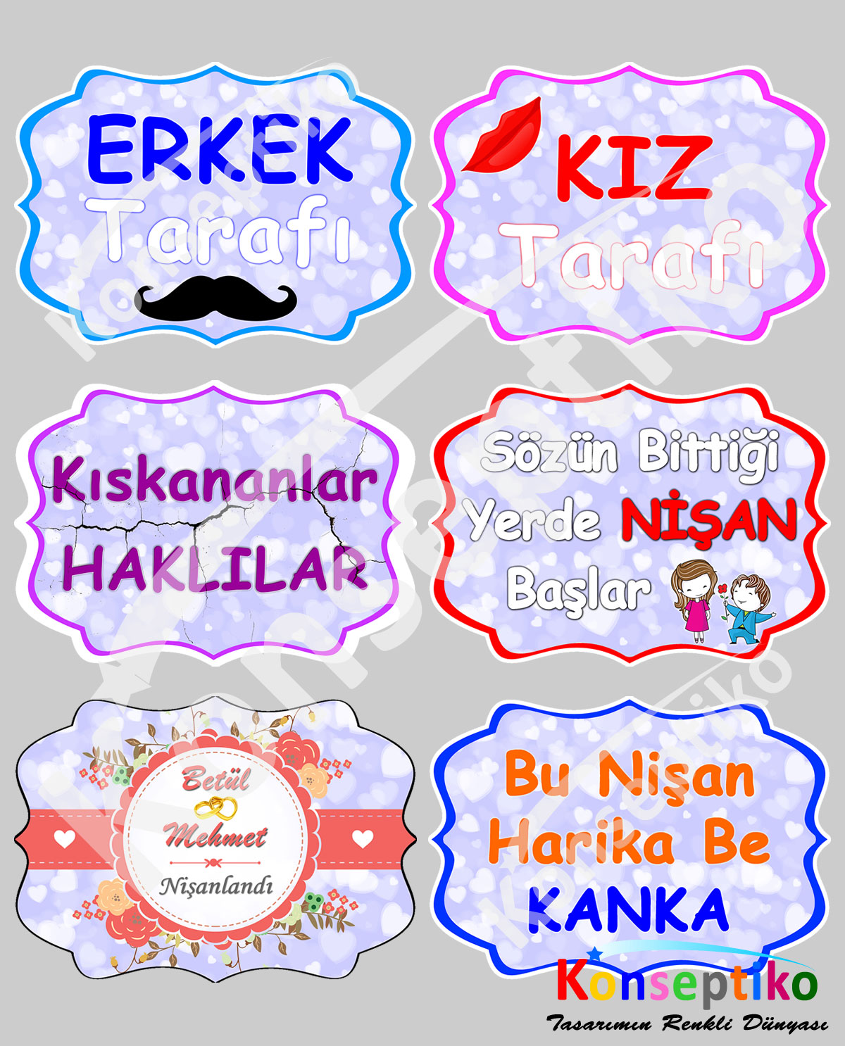 Çiçekli - Konuşma Balonları5