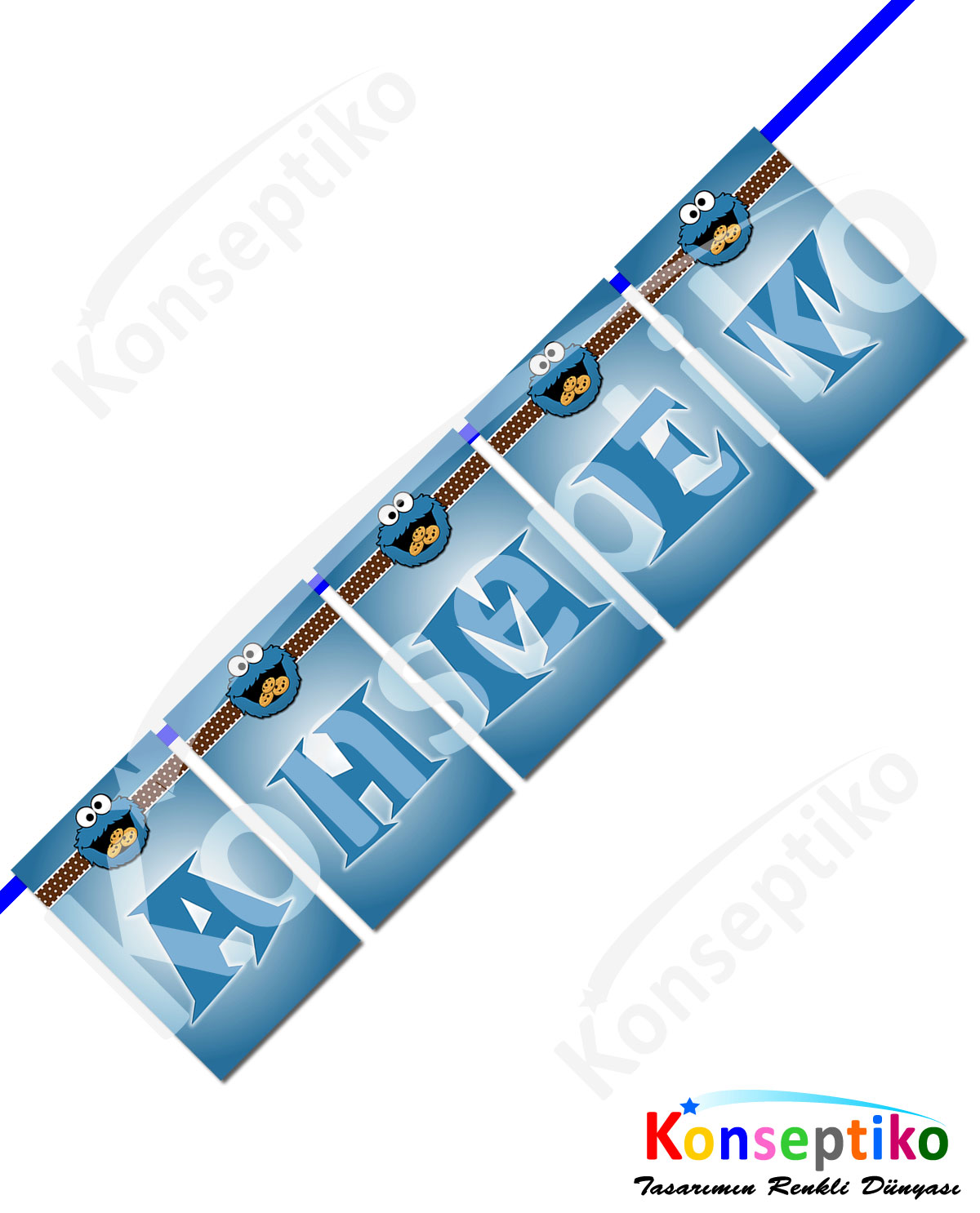 Kurabiye Canavarı - Harf (Banner)