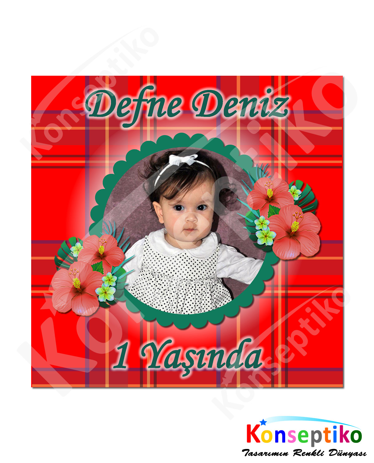 Ekose - Kare Etiket 40'lı1