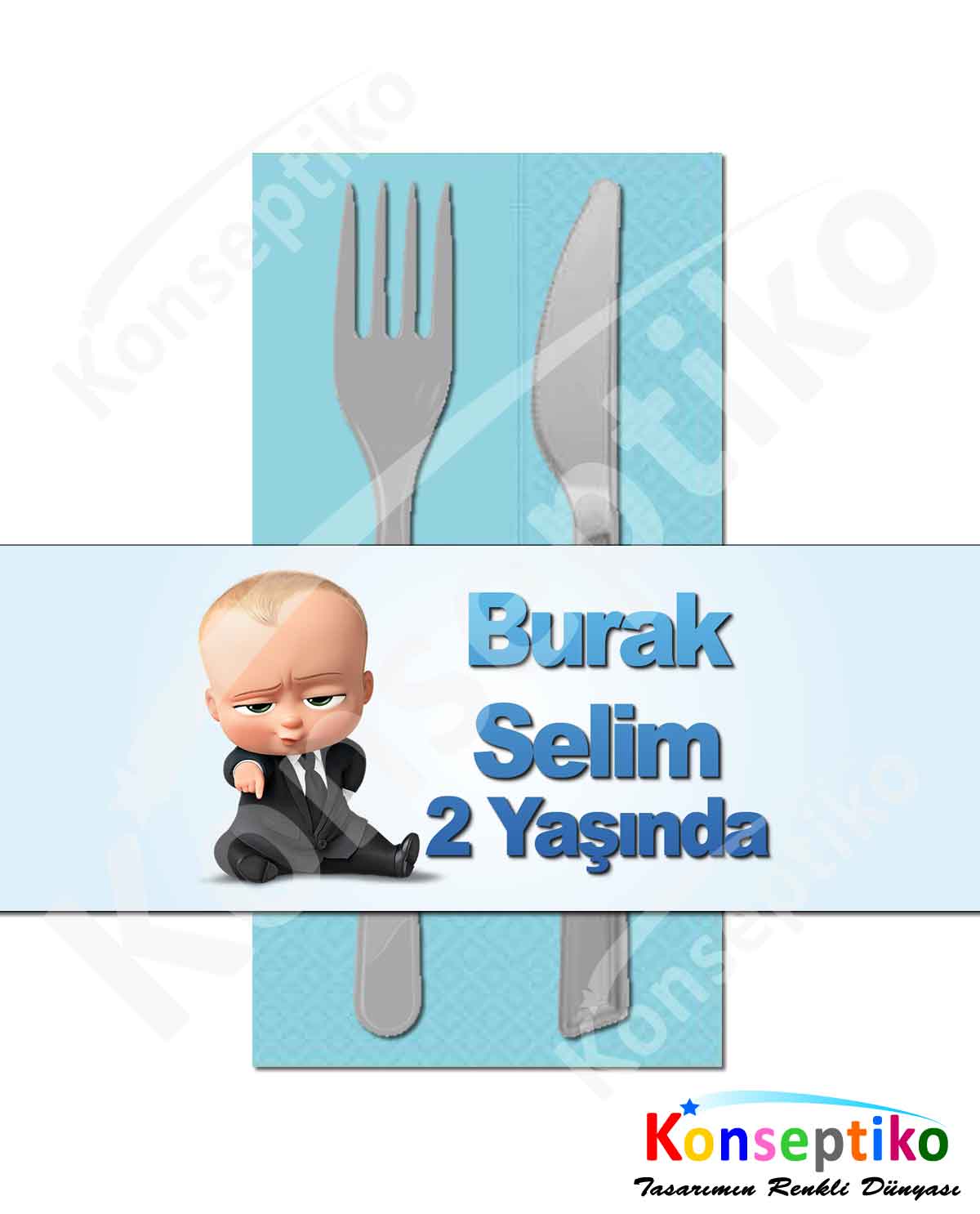 Patron Bebek - Peçete Sargısı