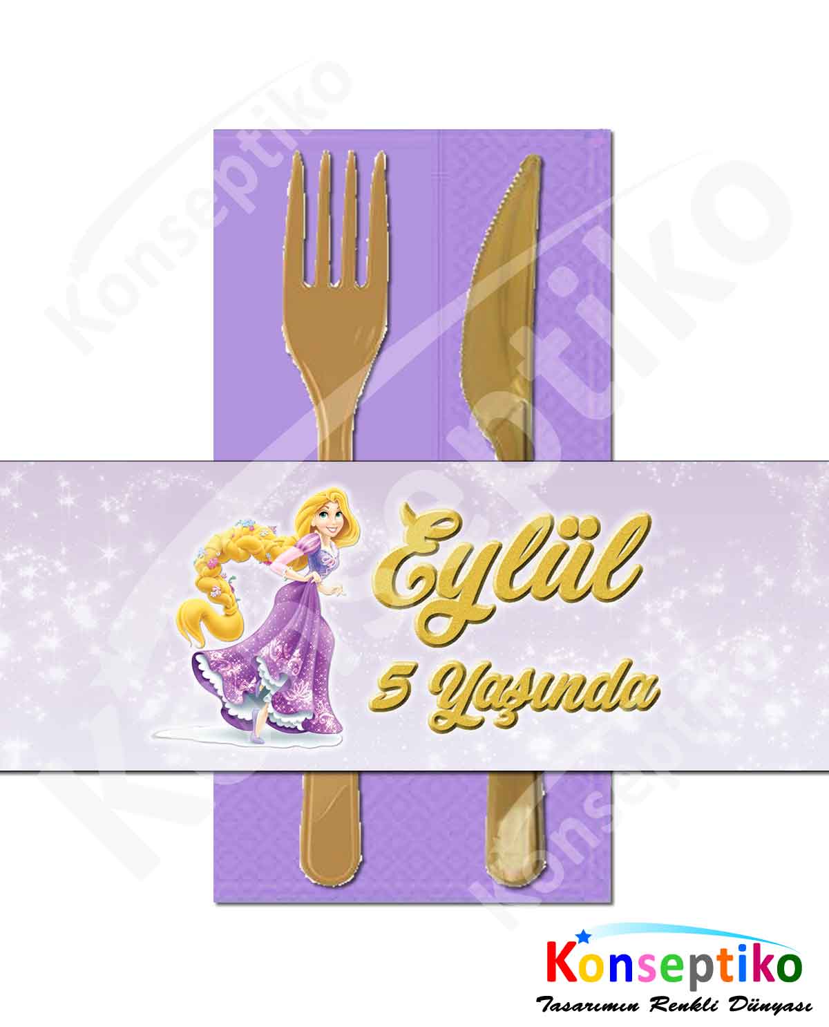 Rapunzel - Peçete Sargısı
