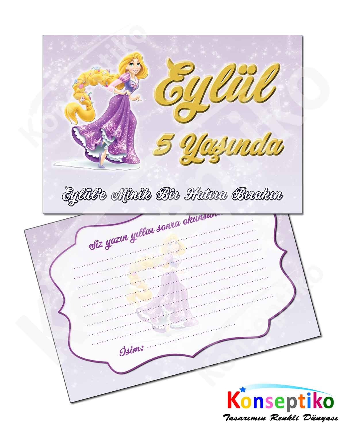 Rapunzel - Anı Kartı