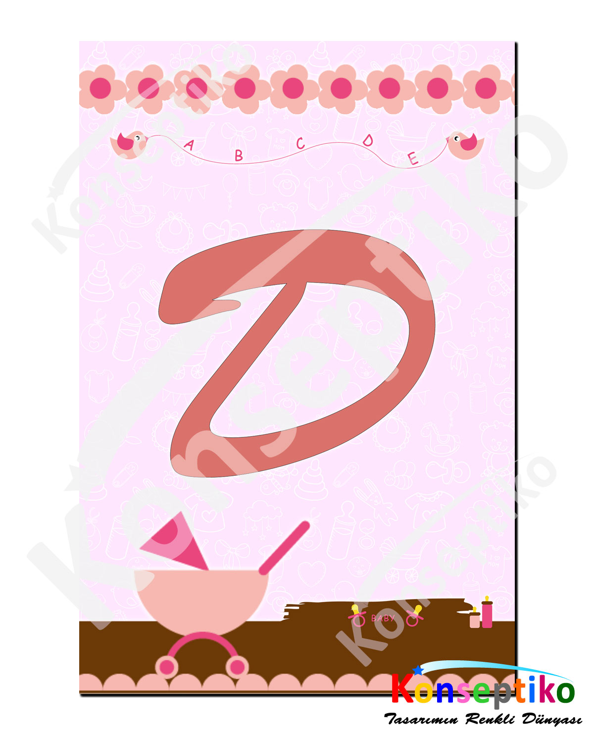 Pink Baby Shower - Harf (Banner)2